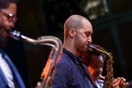 Steve-Lehman-Octet-on-stage-during-concert-at-Warsaw-Summer-Jazz-Days-2016-SohoFactory-Warsaw-201607