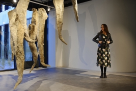 The-artist-Magda-Fokt-and-her-works-cocoons-at-Gallery-Tymczasowa-in-Warsaw