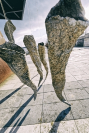 Installation-of-the-sculptures-quot;Cocoonsquot;-by-Magda-Fokt-Bulwary-WiÅlane-Warsaw-20190115