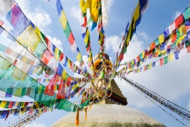 Buddyjska-stupa-Boudhanath-w-Katmandu,-Nepal