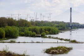 Rzeka-Wisla-i-most-Świetokrzyski-w-Warszawie
